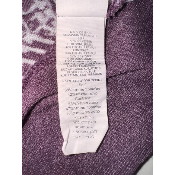 Prana Womens Medium Graceful Wrap Organic Cotton Rich Fuchsia Hoodie Cardigan - Picture 11 of 11